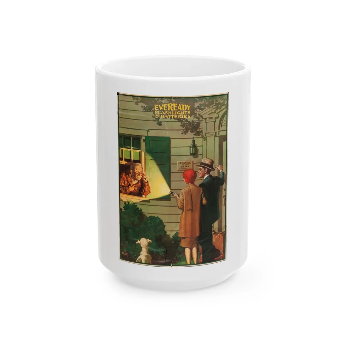 Eveready Flashlights and Batteries_1 - White Coffee Mug 15oz - Go Mug Yourself