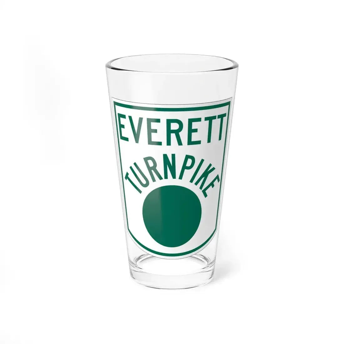 Everett Turnpike (New Hampshire) (Road Sign) Pint Glass 16oz 16oz - Go Mug Yourself