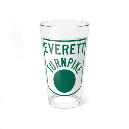 Everett Turnpike (New Hampshire) (Road Sign) Pint Glass 16oz 16oz - Go Mug Yourself