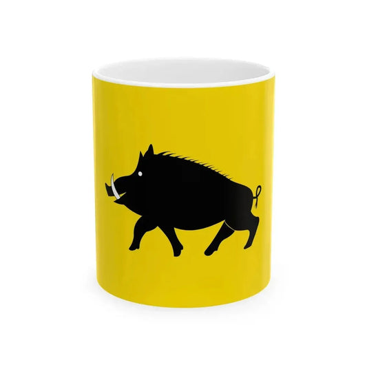 Evergem vlag (Belgium) White Coffee Mug 11oz - Go Mug Yourself