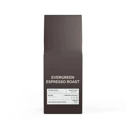 Evergreen Espresso Roast Whole Bean 12oz - Go Mug Yourself