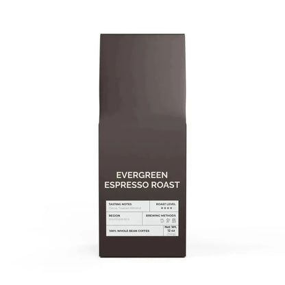 Evergreen Espresso Roast Whole Bean 12oz - Go Mug Yourself