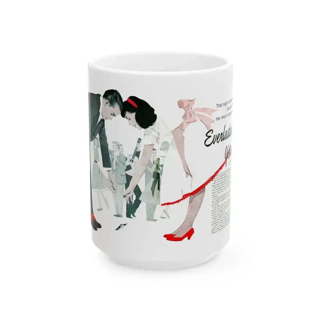 Everlastingly Yours, Teen Magazine, April 1960 - White Coffee Mug 15oz - Go Mug Yourself
