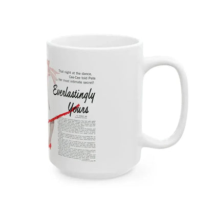 Everlastingly Yours, Teen Magazine, April 1960 - White Coffee Mug - Go Mug Yourself