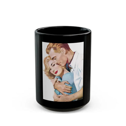 Every Nice Girl by Rona Randall, Woman magazine, 1960 - Black Coffee Mug 15oz - Go Mug Yourself