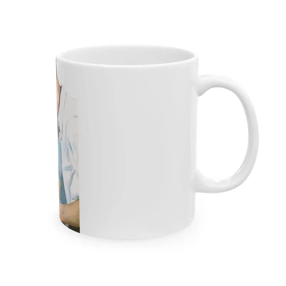 Every Nice Girl by Rona Randall, Woman magazine, 1960 - White Coffee Mug - Go Mug Yourself