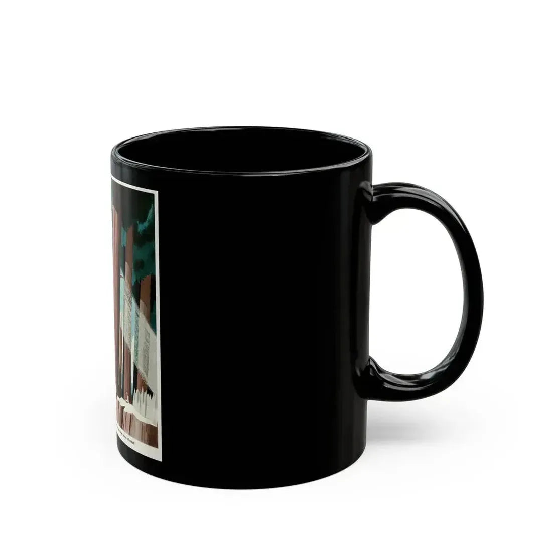 Every Scrap of Wood, 1949 - Black Coffee Mug - Go Mug Yourself