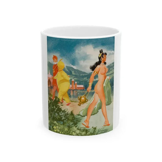 Every Time I See Something Nice, Playboy cartoon illustration, November 1963 - White Coffee Mug 11oz - Go Mug Yourself