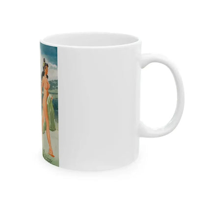 Every Time I See Something Nice, Playboy cartoon illustration, November 1963 - White Coffee Mug - Go Mug Yourself