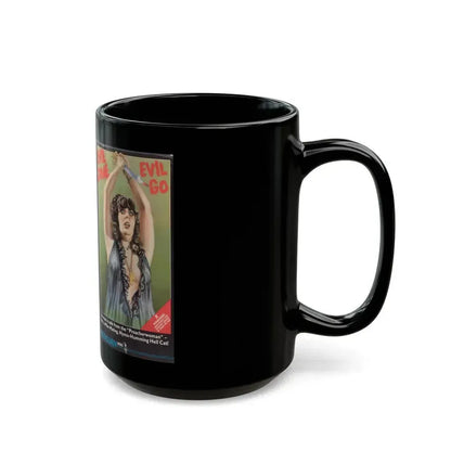 EVIL COME EVIL GO MERCURY (VHS COVER) - Black Coffee Mug - Go Mug Yourself