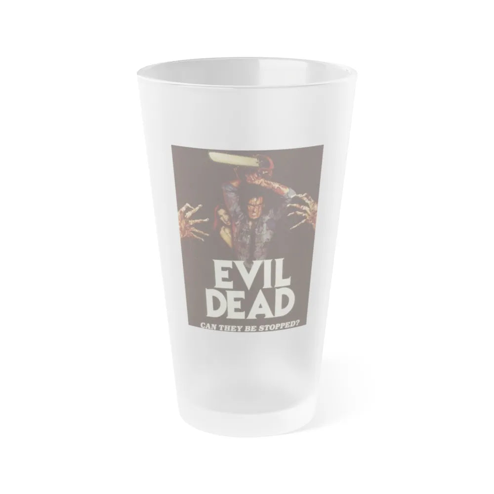 EVIL DEAD 1981 Movie Poster - Frosted Pint Glass 16oz-16oz-Frosted-Go Mug Yourself