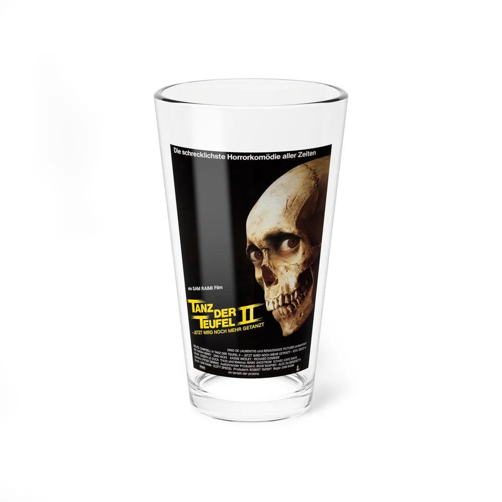 EVIL DEAD 2 (GERMAN) 1987 Movie Poster - Pint Glass 16oz-16oz-Go Mug Yourself