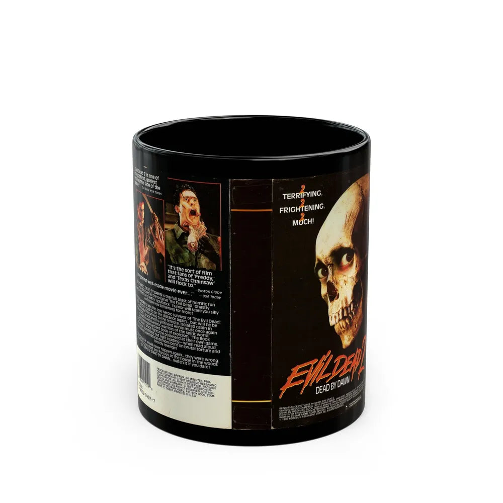 EVIL DEAD 2 (VHS COVER) - Black Coffee Mug-11oz-Go Mug Yourself