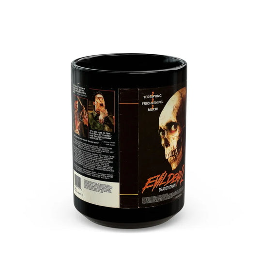 EVIL DEAD 2 (VHS COVER) - Black Coffee Mug-15oz-Go Mug Yourself