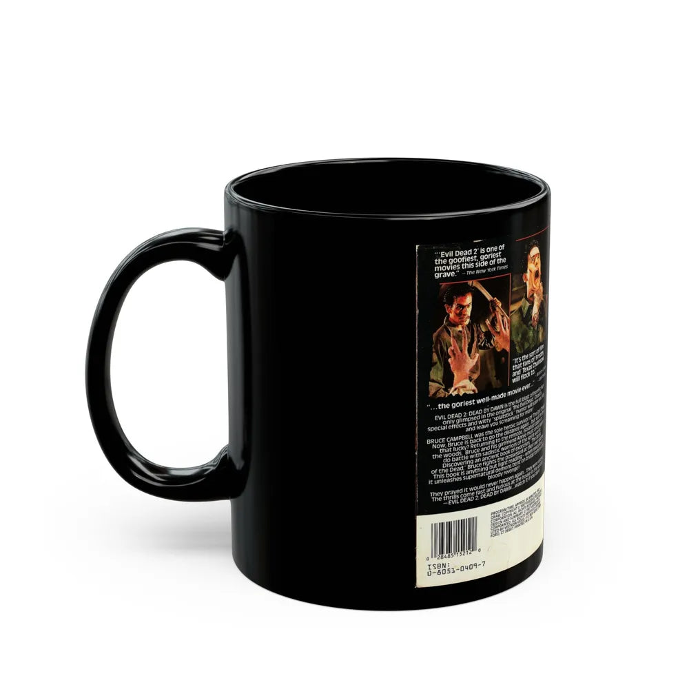 EVIL DEAD 2 (VHS COVER) - Black Coffee Mug-Go Mug Yourself