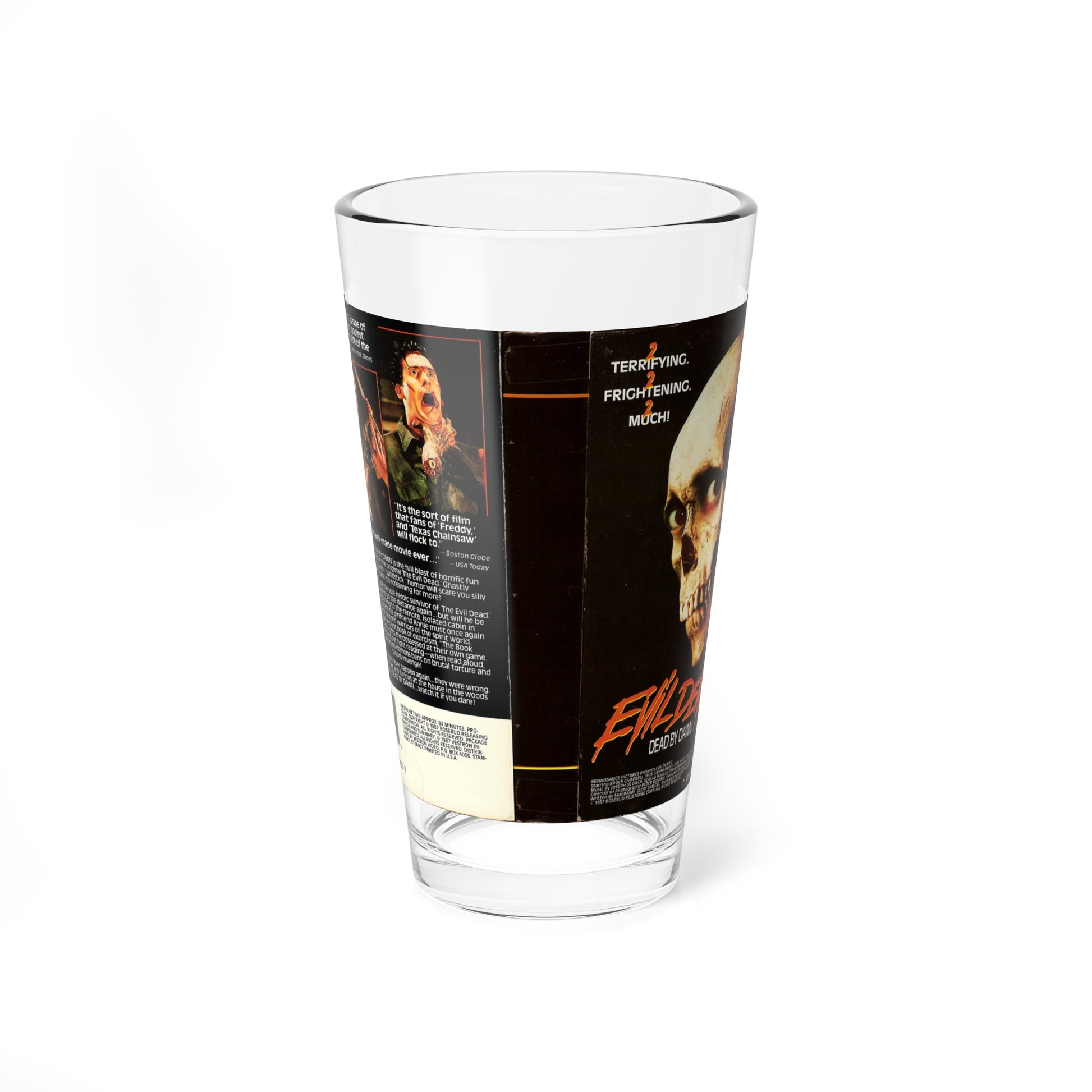 EVIL DEAD 2 (VHS COVER) Pint Glass 16oz-16oz-Go Mug Yourself