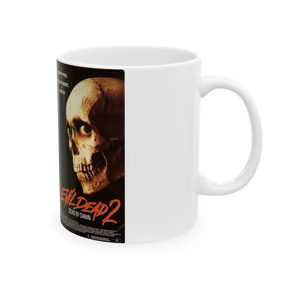 EVIL DEAD 2 (VHS COVER) - White Coffee Mug-Go Mug Yourself