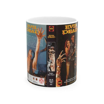 EVIL DEAD GERMAN (VHS COVER) - White Coffee Mug 11oz - Go Mug Yourself