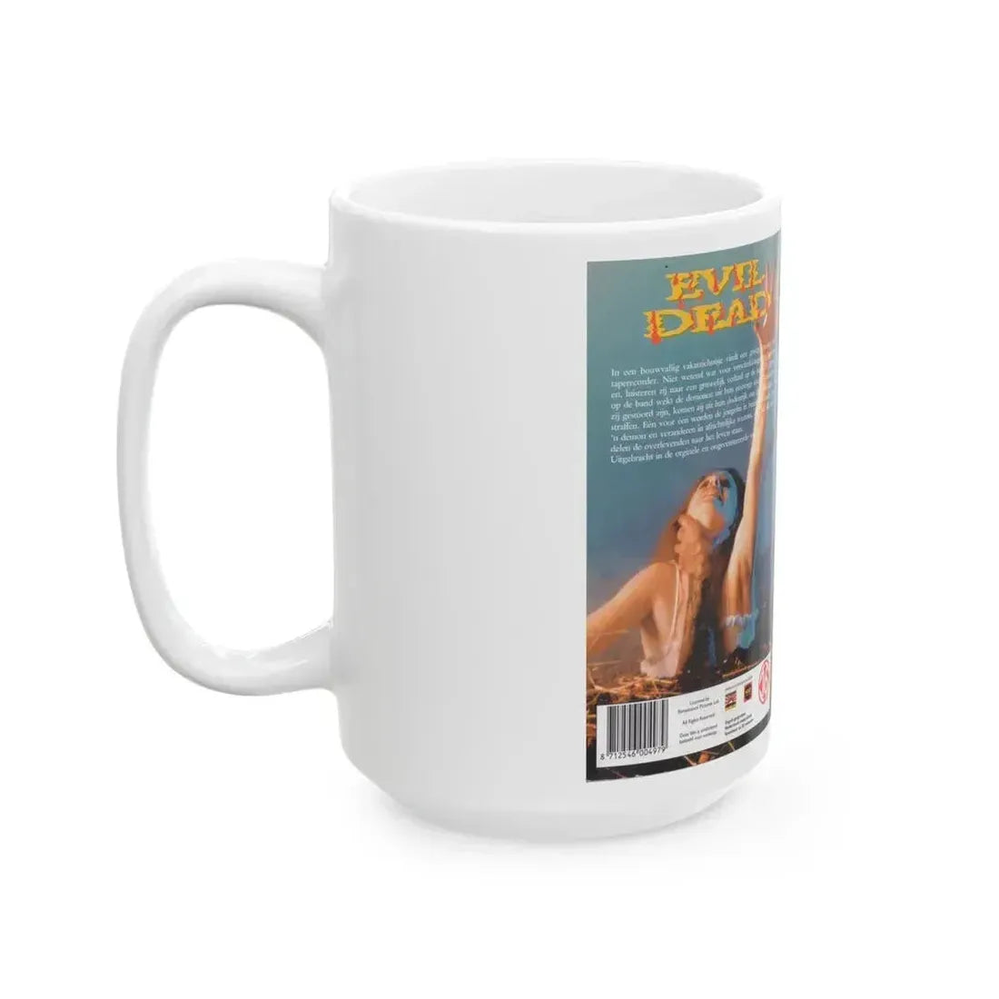 EVIL DEAD GERMAN (VHS COVER) - White Coffee Mug - Go Mug Yourself