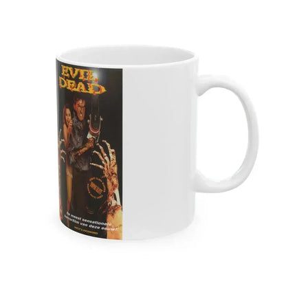 EVIL DEAD GERMAN (VHS COVER) - White Coffee Mug - Go Mug Yourself