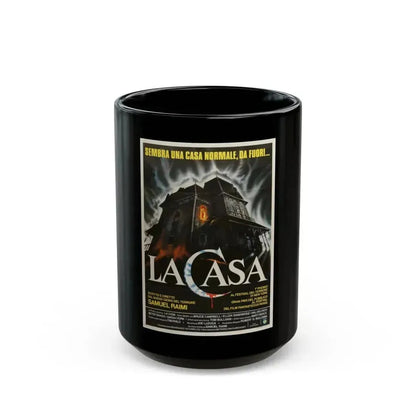 EVIL DEAD (ITALIAN) 2 1981 Movie Poster - Black Coffee Mug 15oz - Go Mug Yourself