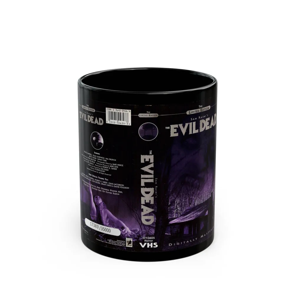 EVIL DEAD THE LIMITED EDITION (VHS COVER) - Black Coffee Mug-11oz-Go Mug Yourself