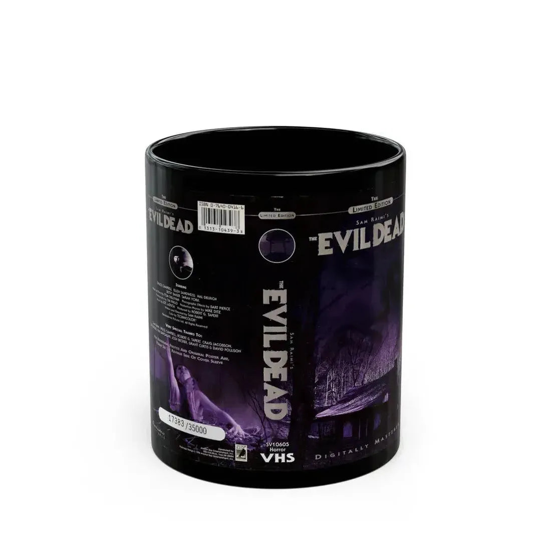 EVIL DEAD THE LIMITED EDITION (VHS COVER) - Black Coffee Mug 11oz - Go Mug Yourself