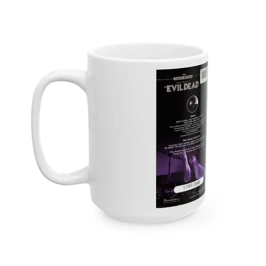 EVIL DEAD THE LIMITED EDITION (VHS COVER) - White Coffee Mug - Go Mug Yourself