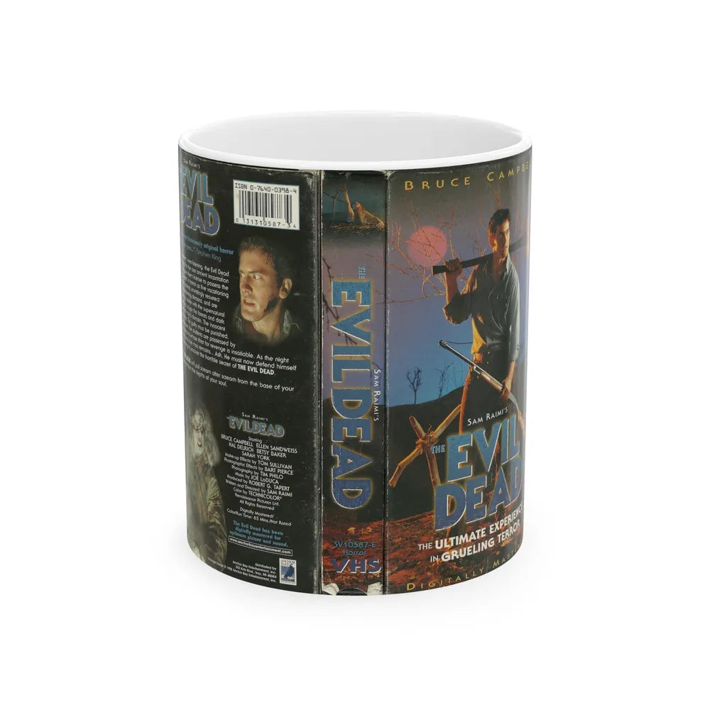 EVIL DEAD (VHS COVER) - White Coffee Mug-11oz-Go Mug Yourself