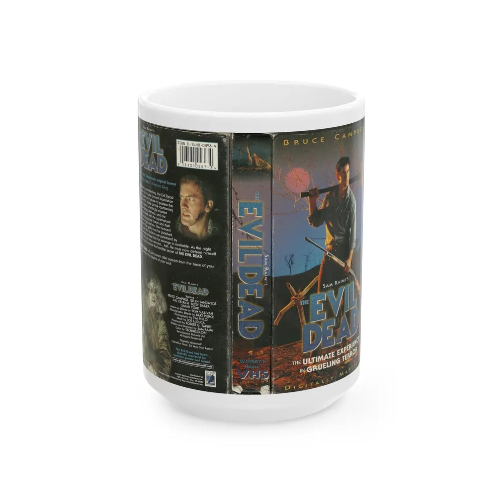 EVIL DEAD (VHS COVER) - White Coffee Mug-15oz-Go Mug Yourself