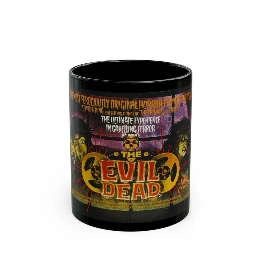 EVIL DEAD (VIDEORELEASE) 1981 Movie Poster - Black Coffee Mug 11oz - Go Mug Yourself