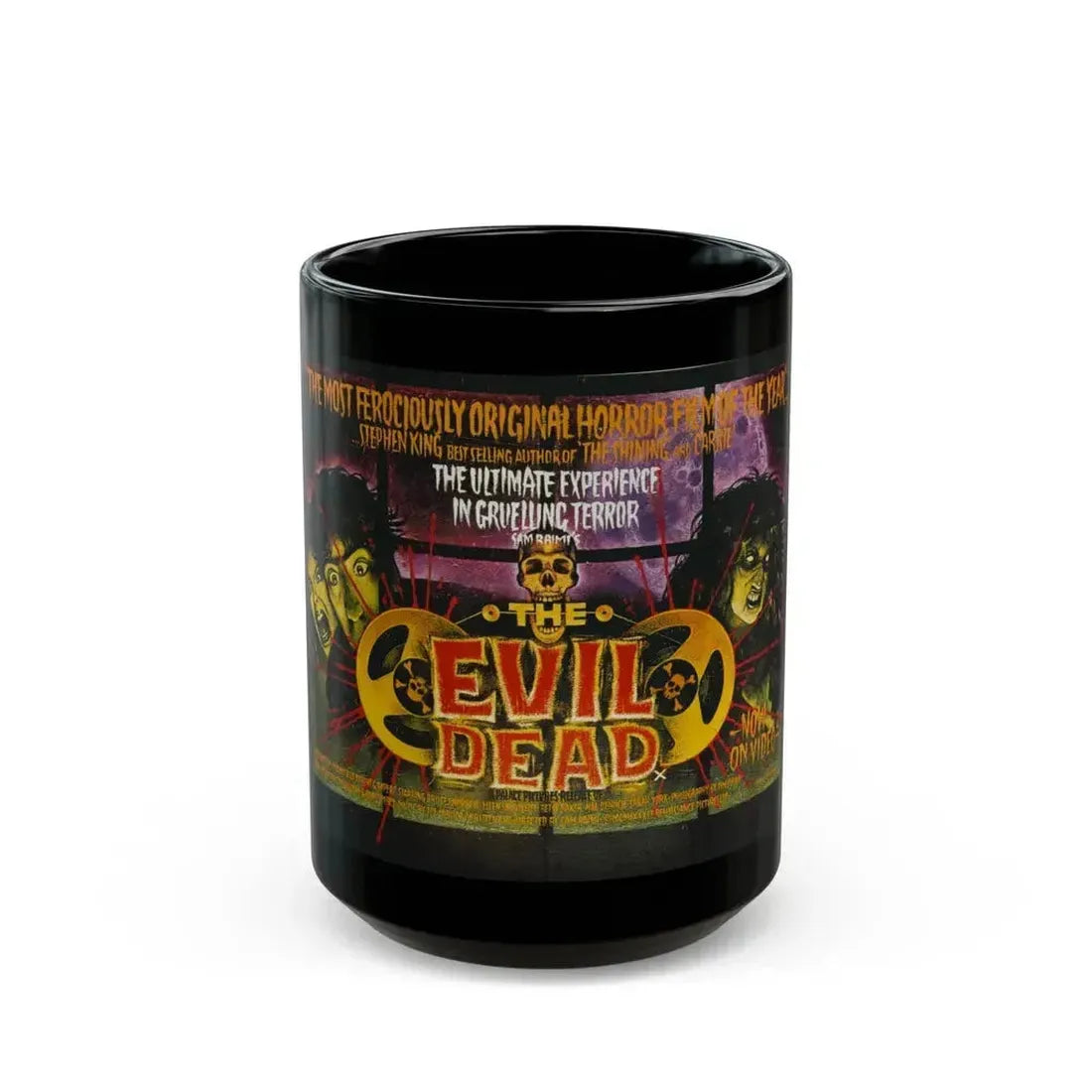 EVIL DEAD (VIDEORELEASE) 1981 Movie Poster - Black Coffee Mug 15oz - Go Mug Yourself