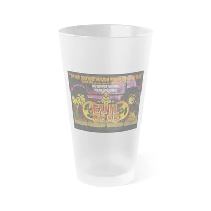 EVIL DEAD (VIDEORELEASE) 1981 Movie Poster - Frosted Pint Glass 16oz-16oz-Frosted-Go Mug Yourself