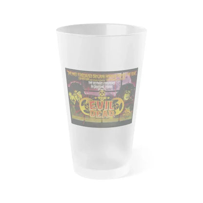 EVIL DEAD (VIDEORELEASE) 1981 Movie Poster - Frosted Pint Glass 16oz 16oz Frosted - Go Mug Yourself
