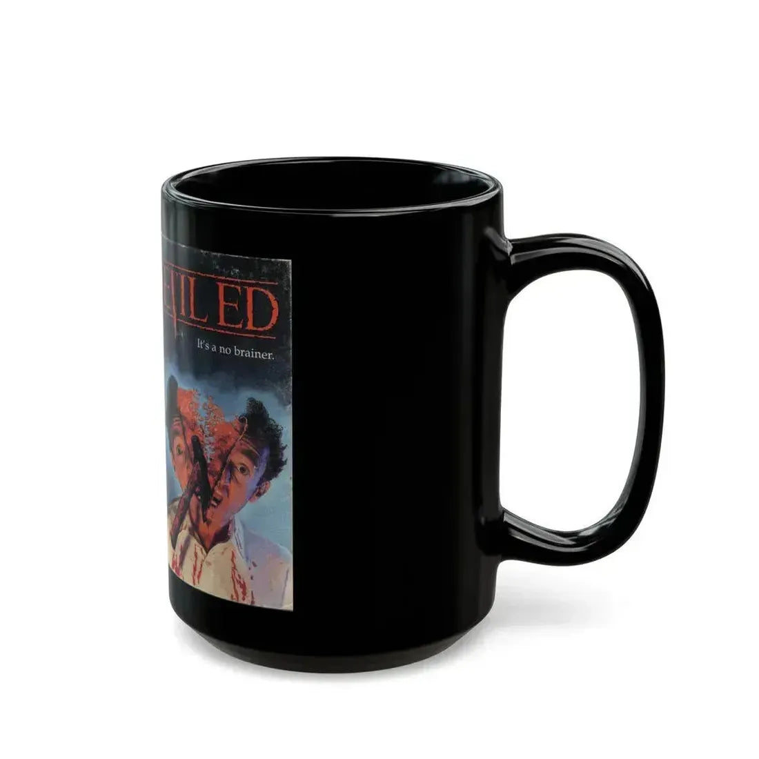 EVIL ED (VHS COVER) - Black Coffee Mug - Go Mug Yourself