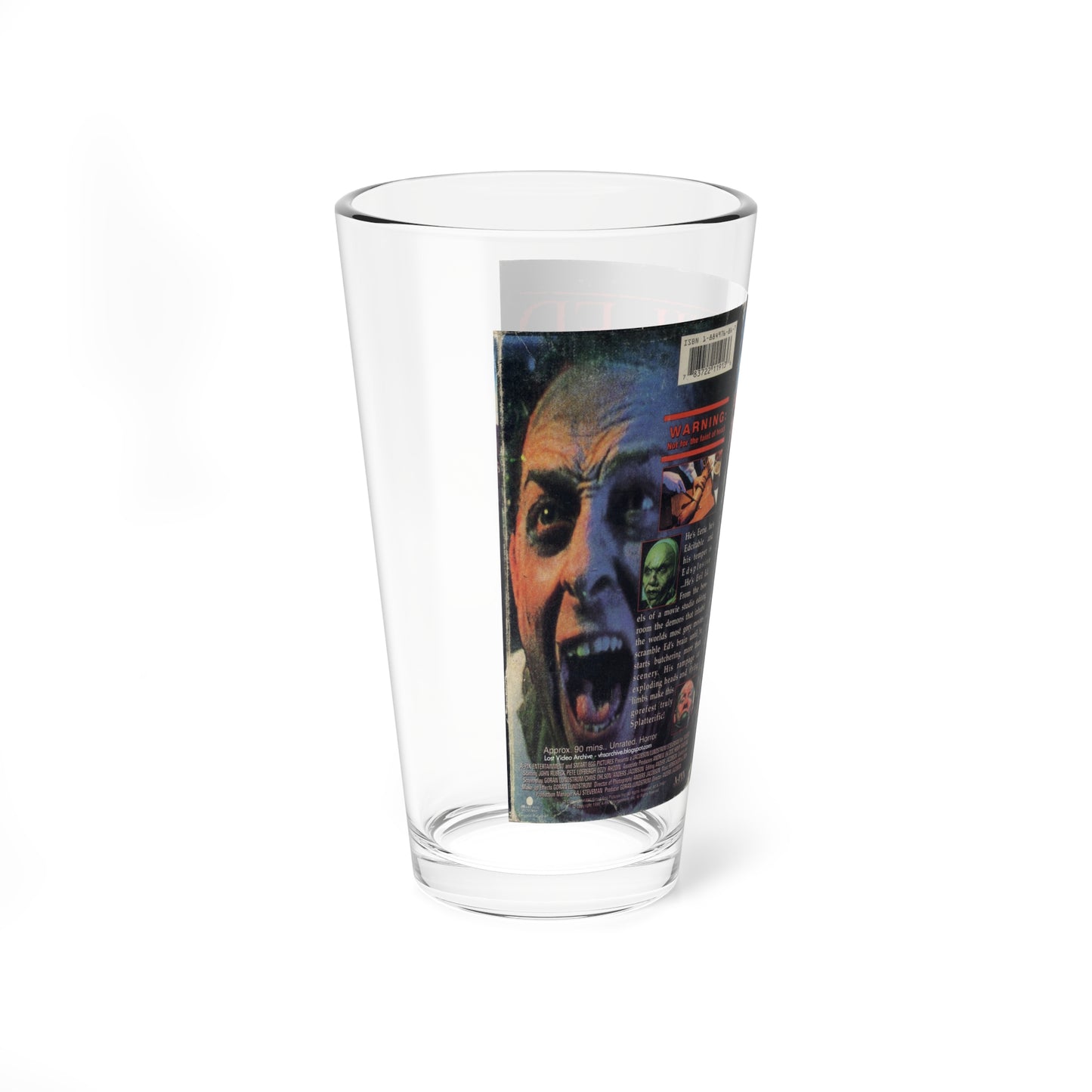 EVIL ED (VHS COVER) Pint Glass 16oz-Go Mug Yourself