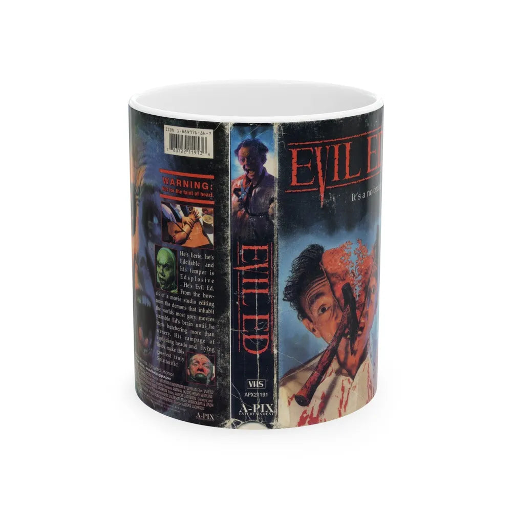 EVIL ED (VHS COVER) - White Coffee Mug-11oz-Go Mug Yourself