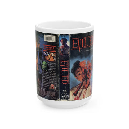 EVIL ED (VHS COVER) - White Coffee Mug-15oz-Go Mug Yourself