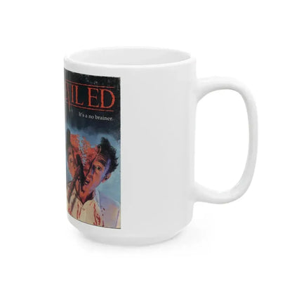 EVIL ED (VHS COVER) - White Coffee Mug - Go Mug Yourself