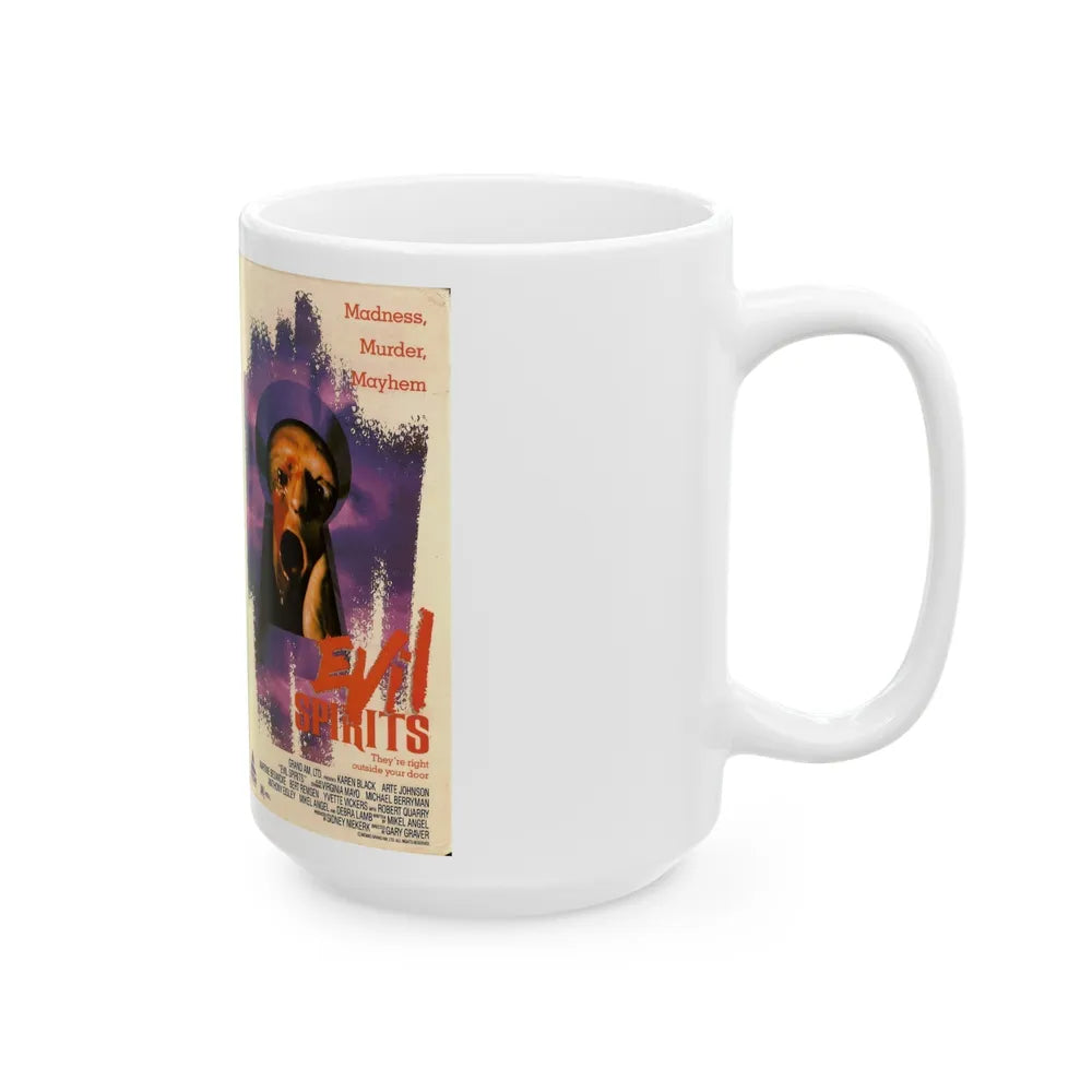 EVIL SPIRITS (VHS COVER) - White Coffee Mug-Go Mug Yourself