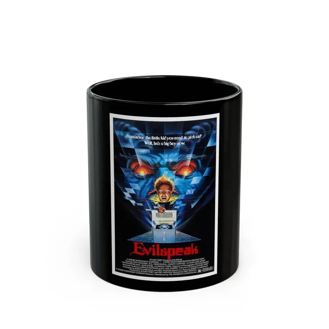 EVILSPEAK 1981 Movie Poster - Black Coffee Mug 11oz - Go Mug Yourself