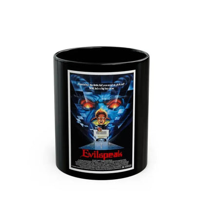 EVILSPEAK 1981 Movie Poster - Black Coffee Mug 11oz - Go Mug Yourself