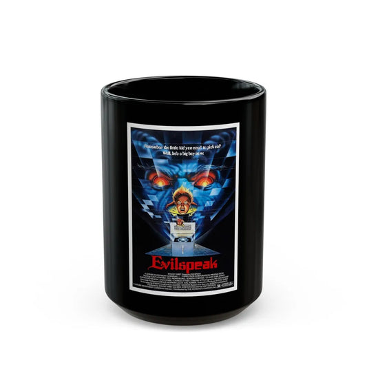 EVILSPEAK 1981 Movie Poster - Black Coffee Mug-15oz-Go Mug Yourself