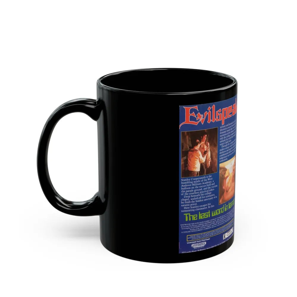 EVILSPEAK VERSION2 (VHS COVER) - Black Coffee Mug-Go Mug Yourself