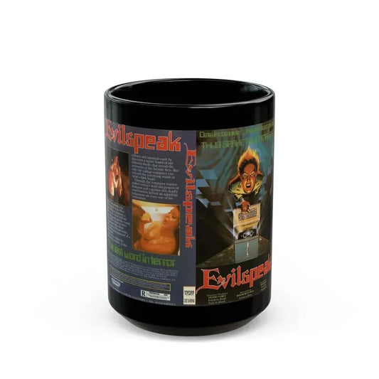 EVILSPEAK (VHS COVER) - Black Coffee Mug 15oz - Go Mug Yourself