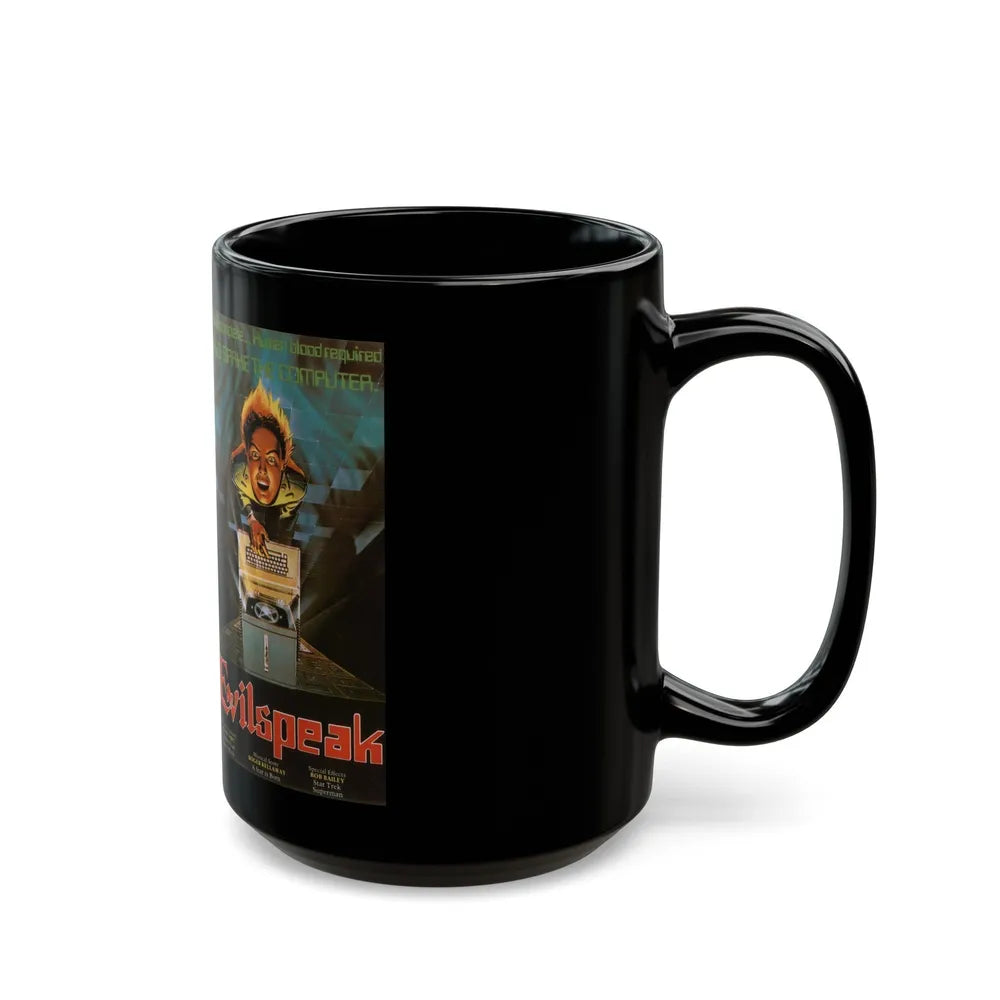 EVILSPEAK (VHS COVER) - Black Coffee Mug-Go Mug Yourself