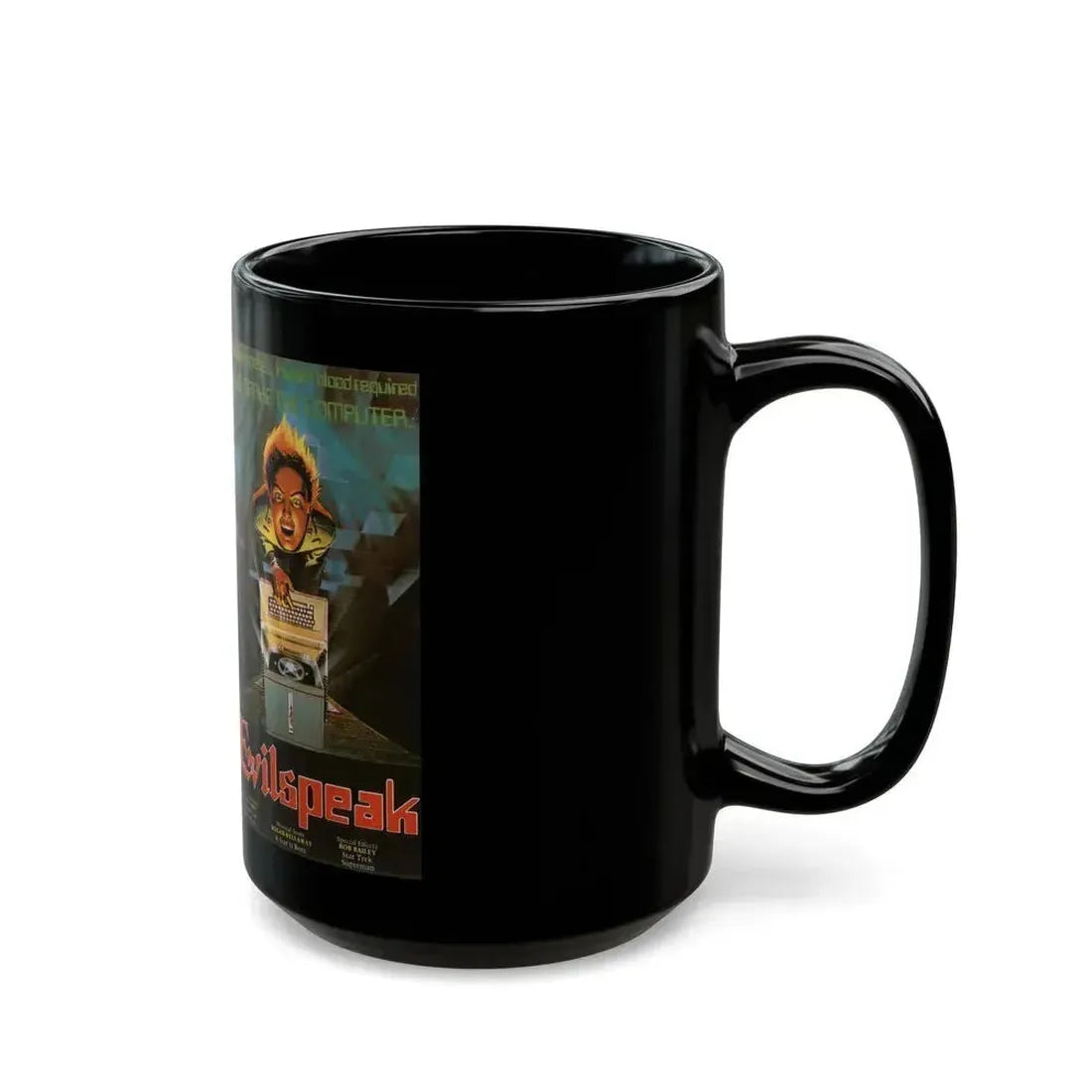 EVILSPEAK (VHS COVER) - Black Coffee Mug - Go Mug Yourself