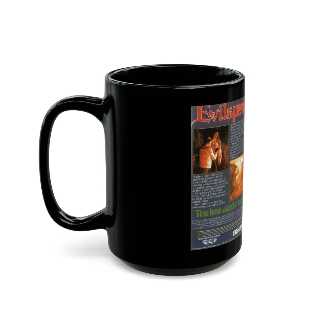 EVILSPEAK (VHS COVER) - Black Coffee Mug-Go Mug Yourself