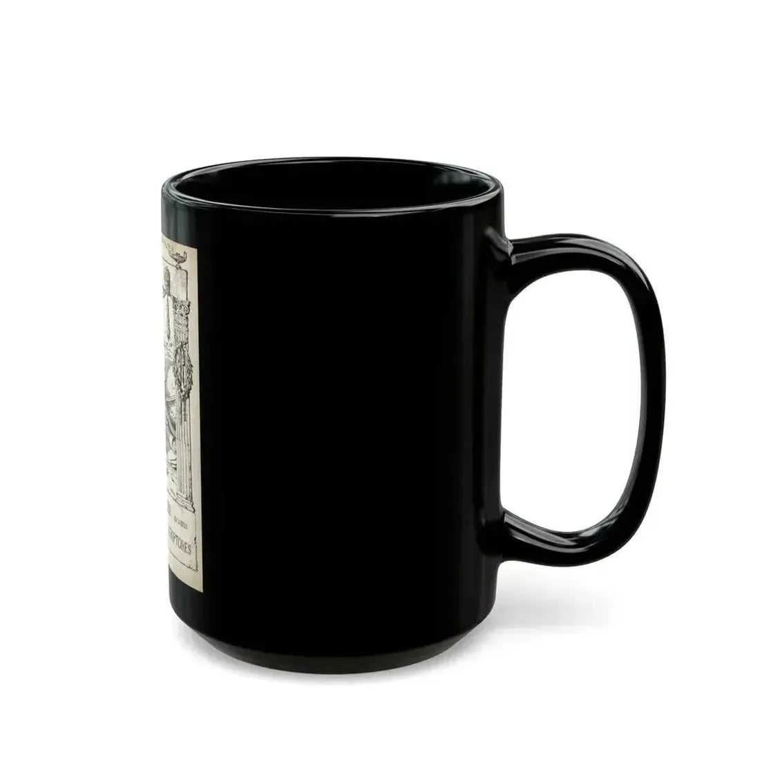 Ex Libris plate illustration - Black Coffee Mug - Go Mug Yourself