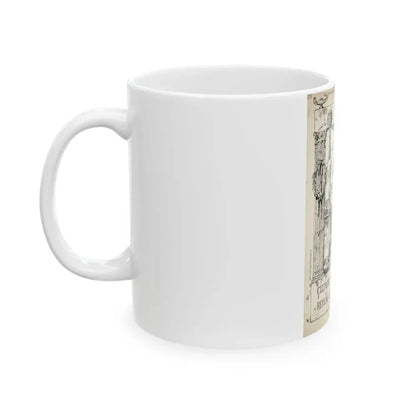 Ex Libris plate illustration - White Coffee Mug - Go Mug Yourself